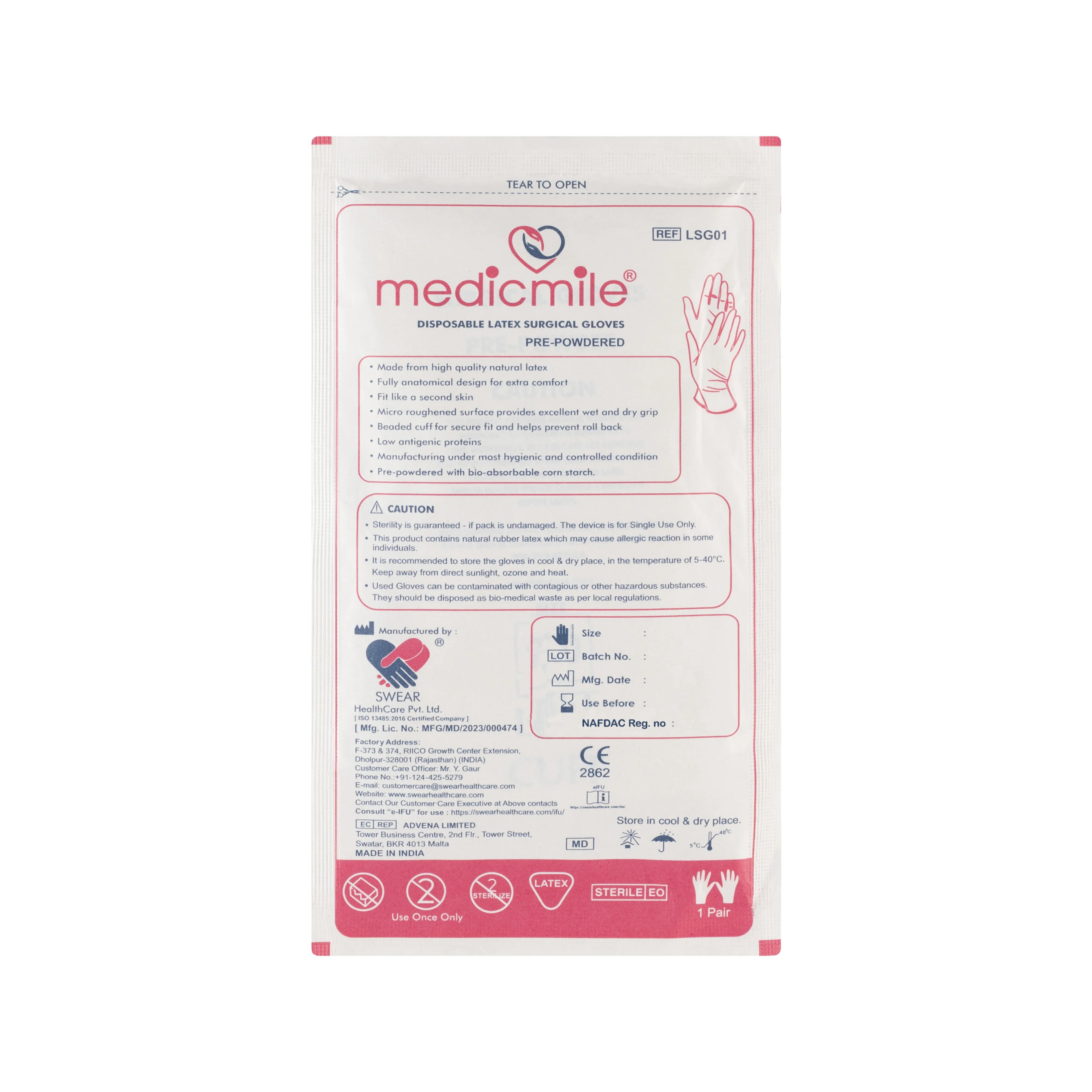 Sterile Latex Surgical Gloves Powdered thumbnail 3